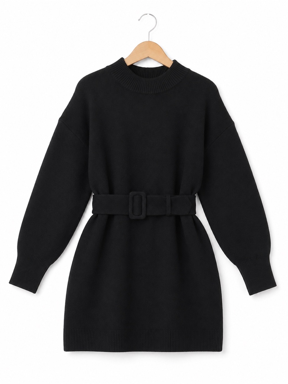 & Other Stories Belted Knitted Dress Black Size Small NWT - Picture 4 of 11